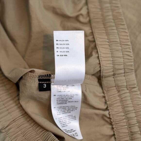 NWOT John Elliott Nylon Kaki Himalayan Relaxed Cropped Shorts - Picture 4 of 8